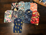 Lot of 10 Hawaiian shirts XL-M