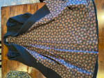 Jofeld Women's Black Double Breasted Wool Blend Long Coat w/Scarf