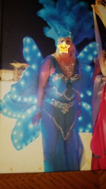 Halloween Mardi Gras Professional Belly Dancing or Butterfly Costume