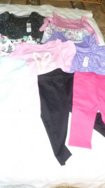 New, Toddler Girls Tops or Bottoms, Size 12 mos