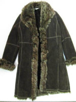 Women's Marvin Richards Dark Chocolate Brown Suede w/ Faux Fur Size S