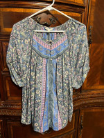 NWT Lucky Brand Woman Ladies Top Blouse XL