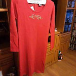 Liz Claiborne red sweater dress - size XS
