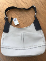 Coach handbag - winter white leather, new