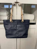 Michael Kors Navy Leather Shoulder Bag