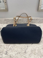 Michael Kors Navy Leather Shoulder Bag