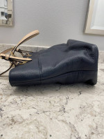 Michael Kors Navy Leather Shoulder Bag