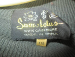 100% cashmere men's medium crew neck sweater