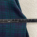 Classic Elements Navy Blue Green Plaid Knit Preppy Cardigan Womens L -