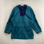 Vintage Pacific Trail Blue Windbreaker Hooded Jacket Womens M