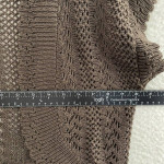 Jason Maxwell Brown Crochet Knit Cropped Cardigan