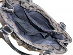 Coach Black Canvas And Leather Shoulder Bag Handbag Purse w/tassels.