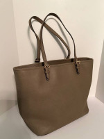 Michael Kors Taupe/Khaki Shoulder Bag Purse Tote