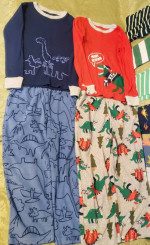 Boy's 5T Pajamas, 28pc Clothing Lot, Sleepwear Carter's Boys PJ 14 Set