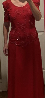 Red Formal Ball Gown