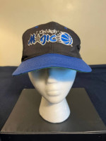 Vintage Orlando Magic Cap Black with Blue Brim NBA Licensed Adjustable