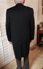 Vintage Men's Cashmere Dress Top Coat
