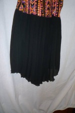 New, Very Special Black Skating Leotard Dress with Sequences, Size L