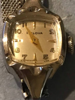Vintage Antique Bulova L3 10K Rolled Gold Plate Ladies Wrist Watch works great