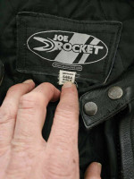 Men’s Joe Rocket Leather racing jacket with matching gloves