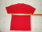 Columbia Front Graphic Red Crew Neck T-Shirt, 100 Cotton, Size M