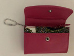NEW TALBOTS Pink Leather Change/Credit Card Purse
