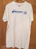 NEW - Men's Corona or Bud Light Beer White T-Shirts