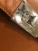 Michael Kors Chestnut Brown TurnLock Crossbody Handbag Purse
