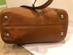 Michael Kors Chestnut Brown TurnLock Crossbody Handbag Purse