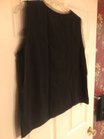 Ladies black sequin tank XL NWOT