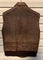 VINTAGE 1986 AVIREX LTD Leather Flight Vest - NEW!