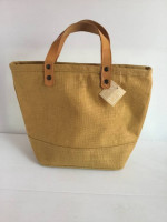 Olive Green Burlap Purse