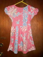 Reyn Spooner Childs Reverse Print Cotton Summer Dress 6 7 6-7