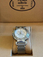 F89034H FENDI SELLERIA WHITE-SILVER DIAL CRONOGRAPH STAINLESS STEEL WA