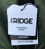 The Ridge Ripstop Duffle Bag in Olive Green with USB NWT