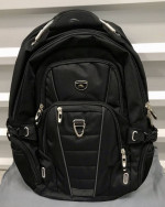 High Sierra Black XBT Backpack Laptop and Tablet Pockets Airflow Back