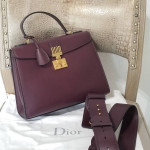 Gorgeous Christian Dior Dioraddict Top handle Leather satchel Handba