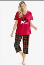 Brand New - Women's Plus Size 2-Piece Capri Pj Set - 4X - Polar Bears