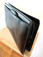 Attaché Briefcase - Black Leather