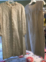 Wedding Dress, Lace Knee Length w/Matching Coat