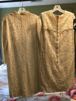 Wedding Dress, Lace Knee Length w/Matching Coat