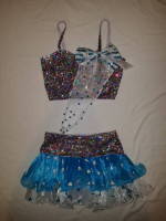 Rainbow 2 pce dance costume