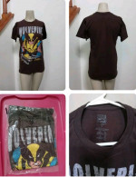 New Marvel Men's Superhero Wolverine Adult Small Brown T Shirt Short S