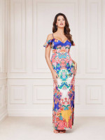 Marciano Women's US 0 Paisley Maxi Dress Blissful Paisley New W/ Tags
