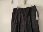 NWT Sandro Black Size 12 Slender Look Capri Cotton Pants