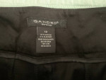 NWT Sandro Black Size 12 Slender Look Capri Cotton Pants