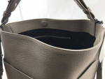 NEW ALLSAINTS Mast Leather Shoulder Tote Mink Grey