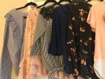 Womens Shirts Short & Long Sleeve Tops Clothing Lot Of 10 Size Medium