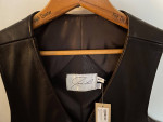 Jose Luis Western Wear Lambskin Leather Vest 46 LARGE Chocolate
