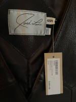 Jose Luis Western Wear Lambskin Leather Vest 46 LARGE Chocolate